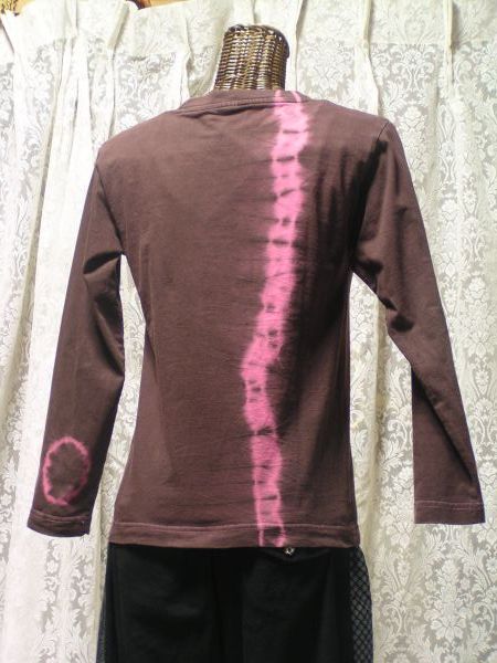 泥染め長袖Ｔシャツ