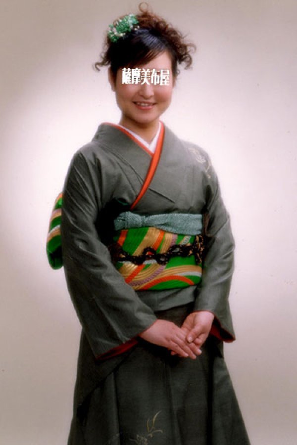 画像9: 振袖コーディネート例　大島紬002