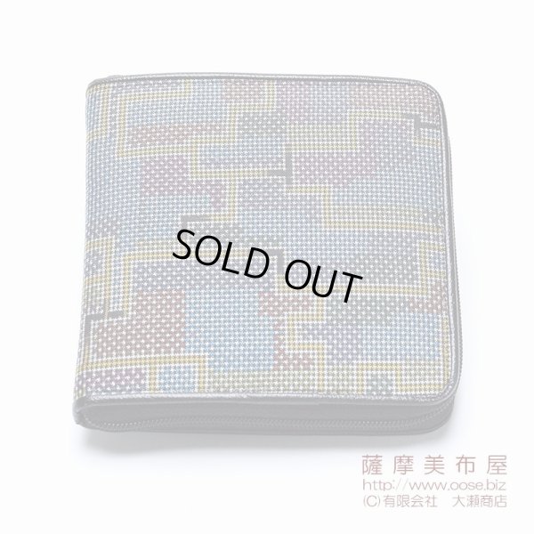 画像2: 大島紬 折り財布006 和柄